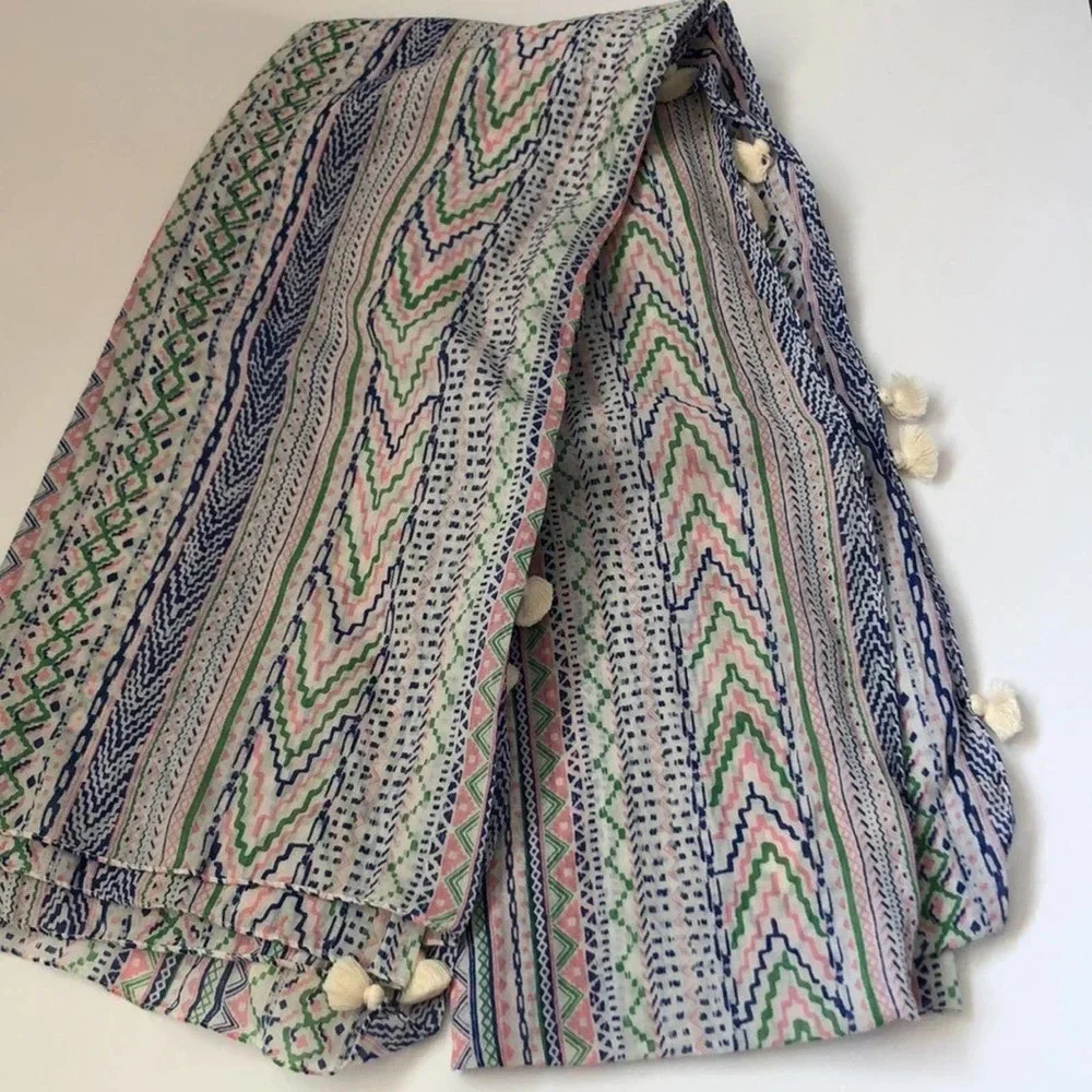 Gap Geometric Print Tassel‎ Scarf